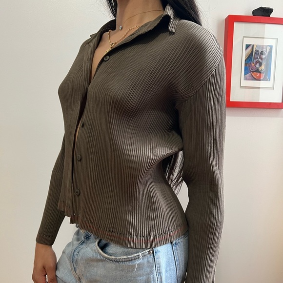 issey miyake pleats please small shirt - Picture 4 of 5